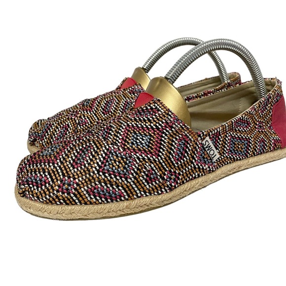 Toms Shoes Women's Size 8.5 woven design Tomsalparh Multicolor - Picture 4 of 8